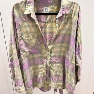 BDG Pastel Plaid Shirt